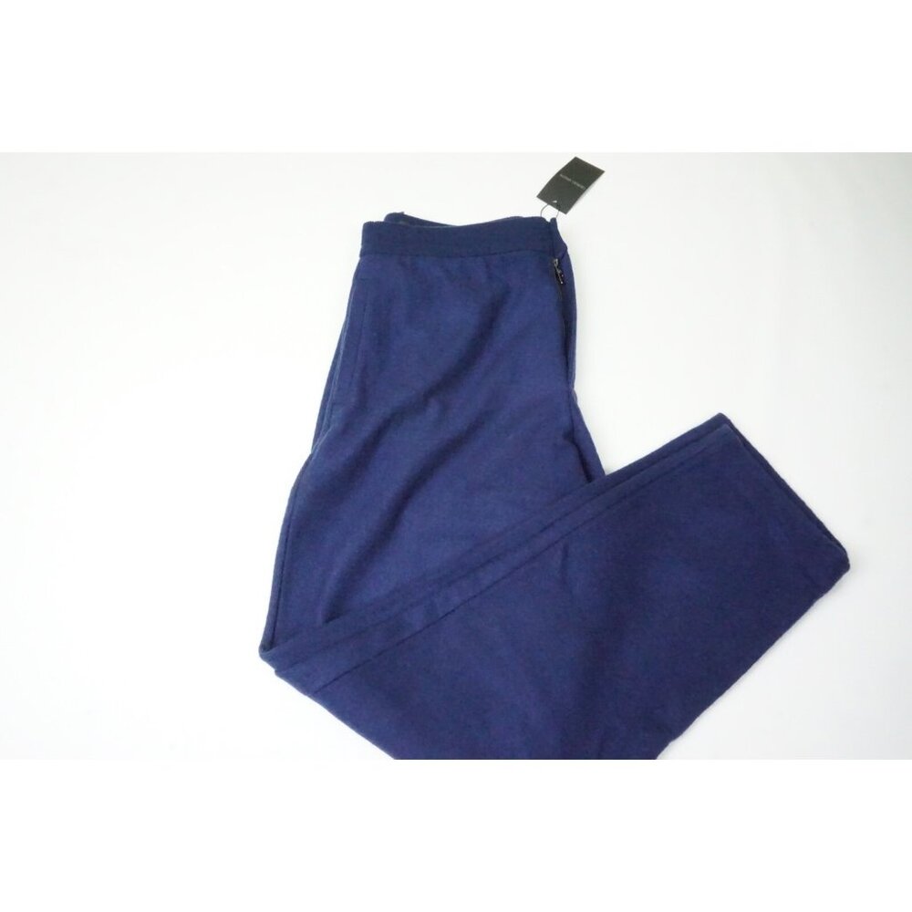 Giorgio Armani Black Label Blue 90% Cashmere Casual Pants Sz 48 NEW